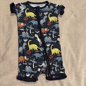 Little Sleepies Dinosaur Adventure Bodysuit - Navy and Multicolor